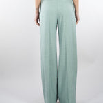 Pantalone Salvia in tramato light PA01201TTEL0014 V0768 SIMONA CORSELLINI 
