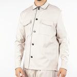 Overshirt Panna in tessuto tecnico L1HFW25260013 A039 LOW BRAND 