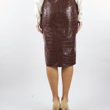 Gonna Coffee con texture stampa cocco GO10856E2 EA3 ELISABETTA FRANCHI 