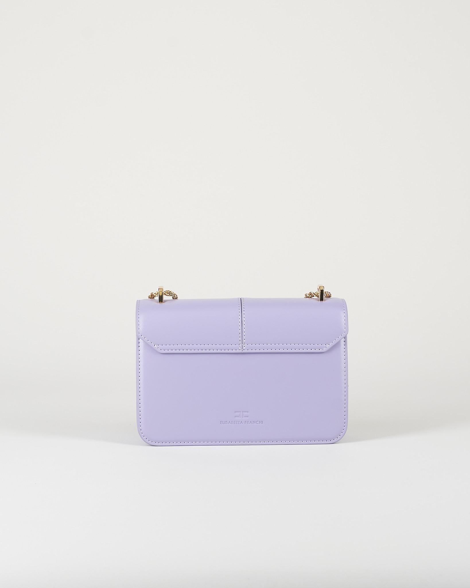 Borsa Lilla a tracolla con dettaglio logo BS91A61E2 EV7 ELISABETTA FRANCHI 