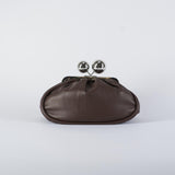 Borsa Marrone Pasticcino Bag medium in nappa lucida MILVANEW 80 MAX MARA WEEKEND 