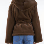 Eco pelliccia Moro con cappuccio ECO030 80 YES LONDON 