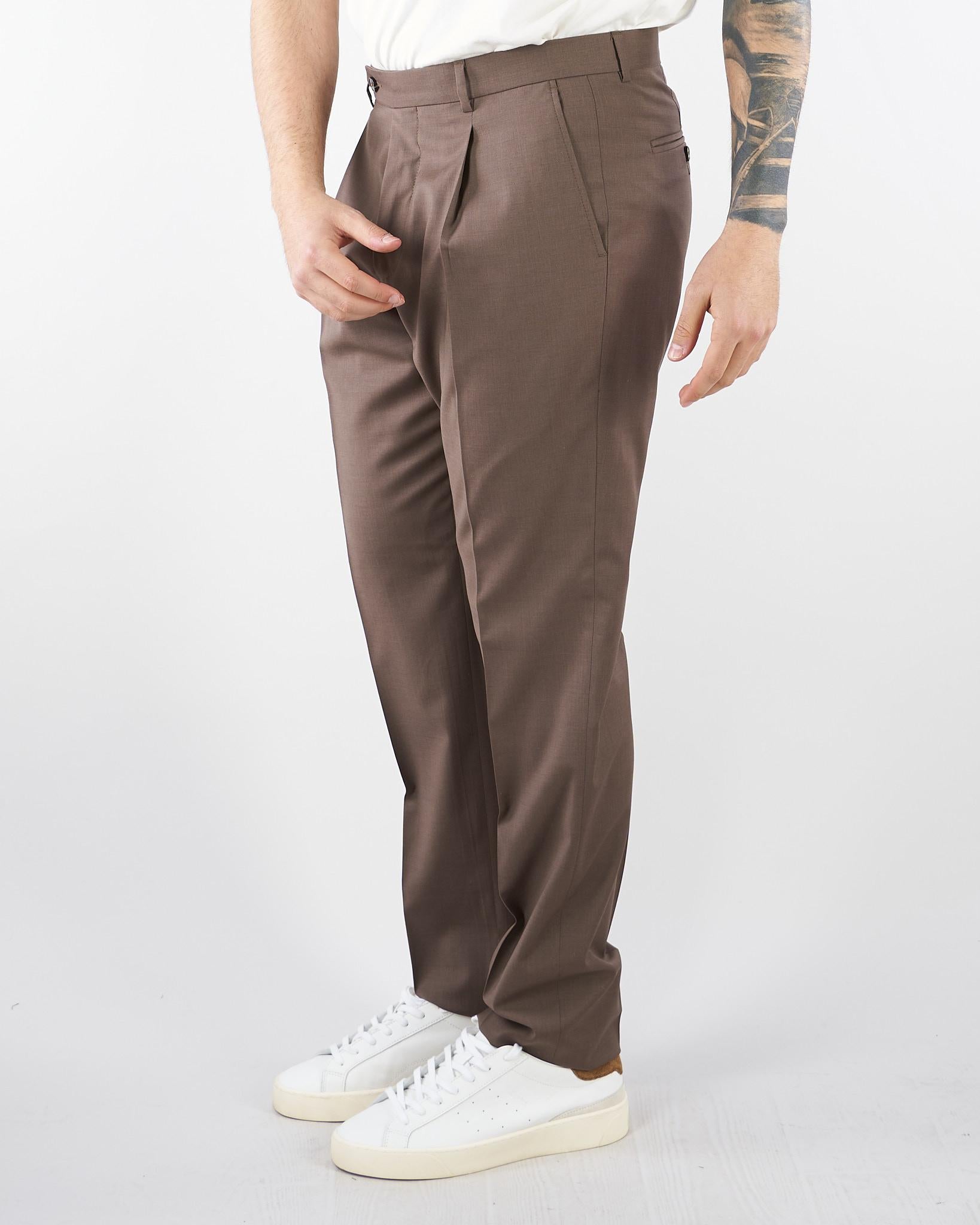 Abito doppiopetto Tortora in fresco lana 4032A3738260000 29 MANUEL RITZ 