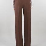 Pantalone Marrone dritto in misto lino D48EP060E32 MFB24 ERMANNO BY ERMANNO SCERVINO 