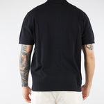 Maglia Nero a Polo con ricamo a contrasto A048F900 9000 PAOLO PECORA 
