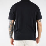 Maglia Nero a Polo con ricamo a contrasto A048F900 9000 PAOLO PECORA 