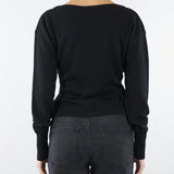 Maglia Nero in misto cachemire con bottoni gioiello MK32S57E2 110 ELISABETTA FRANCHI 