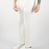 Pantalone Bianco in lino con elastico PA3702 2 I'M BRIAN 