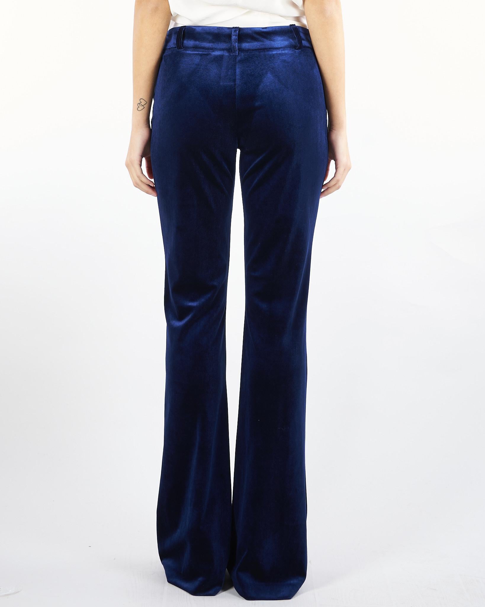 Pantaloni flare Blu in velluto ACTPA026PA3022 89 ACTUALEE 