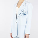 Blazer con Rosa Oversized