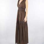 Abito Marro in cotone con ricami pizzo sangallo TF2110 12110 TWIN SET 