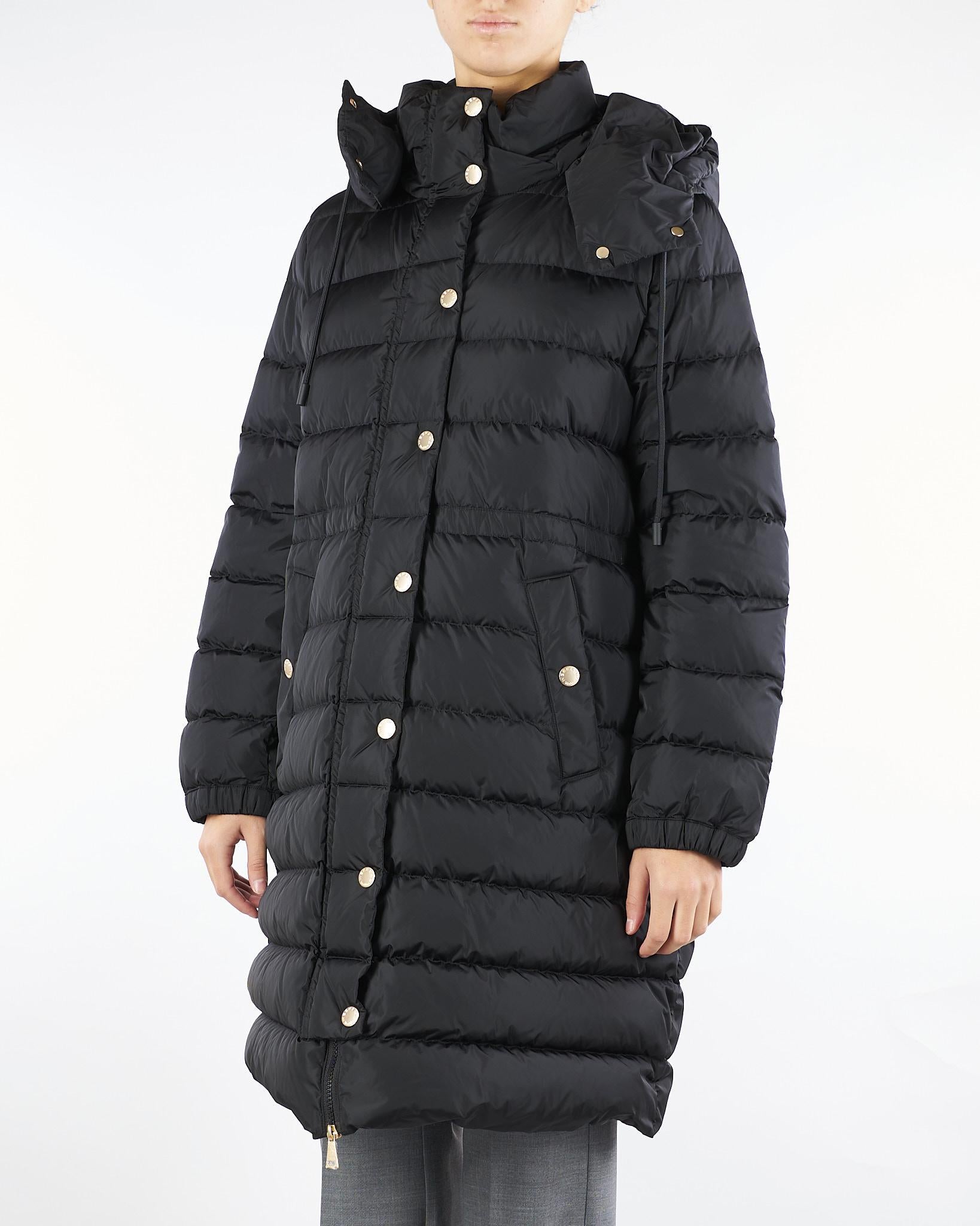 Piumino Nero slim fit in taffettà antigoccia CERBERO 4 MAX MARA WEEKEND 