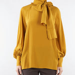 Camicia Arancione in crêpe de Chine di seta GUIDO 12 MAX MARA WEEKEND 