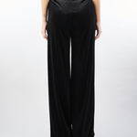 Pantalone Nero in velluto wide leg AT300 99 ATELIER LEGORA 