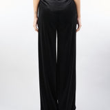 Pantalone Nero in velluto wide leg AT300 99 ATELIER LEGORA 