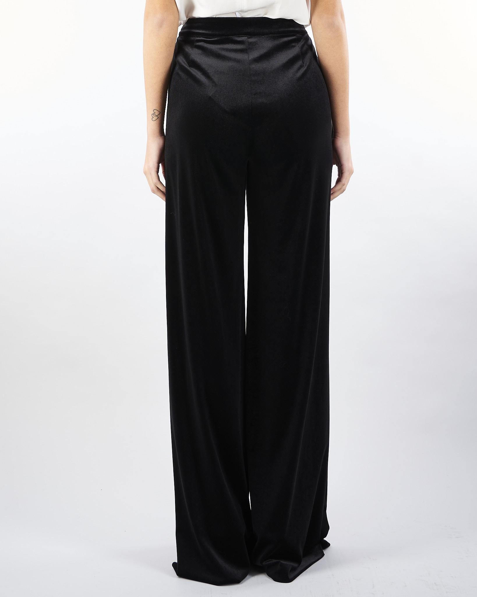 Pantalone Nero in velluto wide leg AT300 99 ATELIER LEGORA 