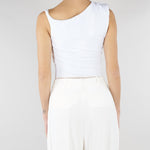 Body Avorio in jersey con spalla gioiello BO01361E2 360 ELISABETTA FRANCHI 
