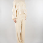 Blusa Fuji crema con balze FUJI 690 NENETTE 