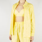 Top Giallo con strass all over NS229 38 NO SECRETS 