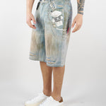 Bermuda stampati in Denim HTEM822002 315 ACUPUNCTURE 