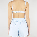 Top Celeste con strass all over NS229 40 NO SECRETS 