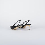 Slingback Nero con tacco scultura SA17L56E2 110 ELISABETTA FRANCHI 