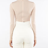 Body Nude in jersey con dettaglio gioiello BO01657E2 EA1 ELISABETTA FRANCHI 