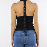 Top dolcevita Nero smanicato in maglia 8K0310K274 K103 PATRIZIA PEPE 