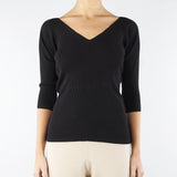 Maglia Nero in filato di viscosa OCEANO 14 MAX MARA WEEKEND 