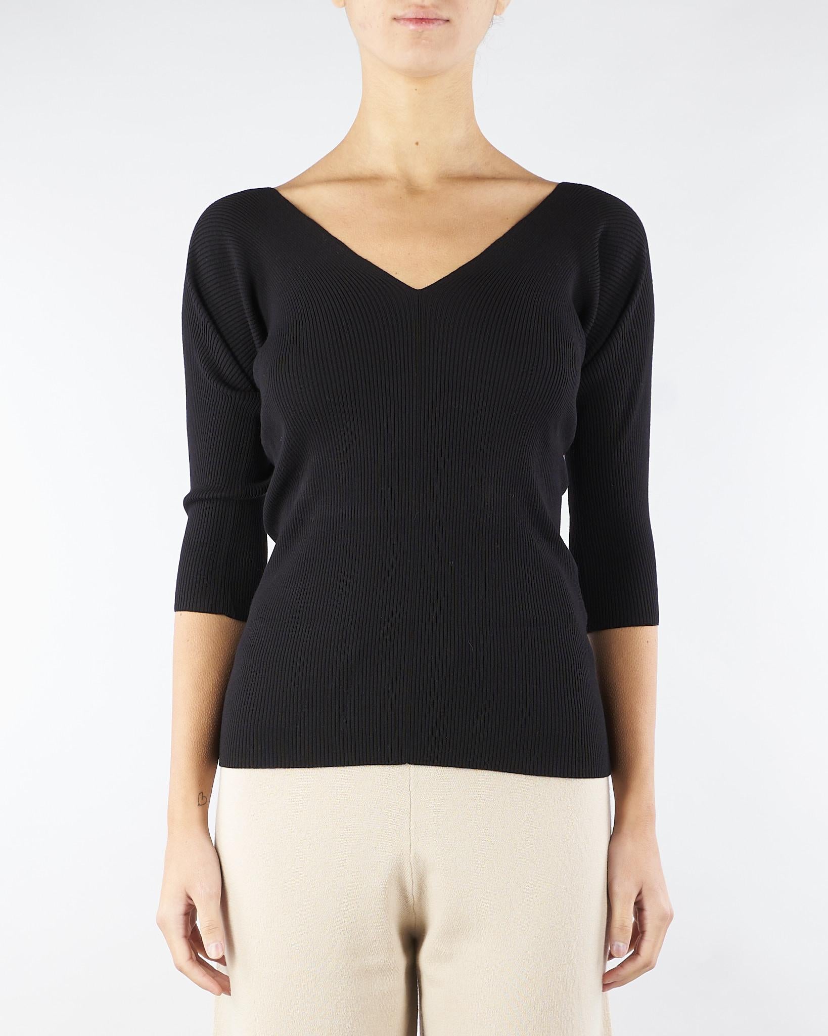 Maglia Nero in filato di viscosa OCEANO 14 MAX MARA WEEKEND 