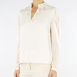 Camicia Panna con ricamo TT2243 12227 TWIN SET 