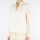 Camicia Panna con ricamo TT2243 12227 TWIN SET 