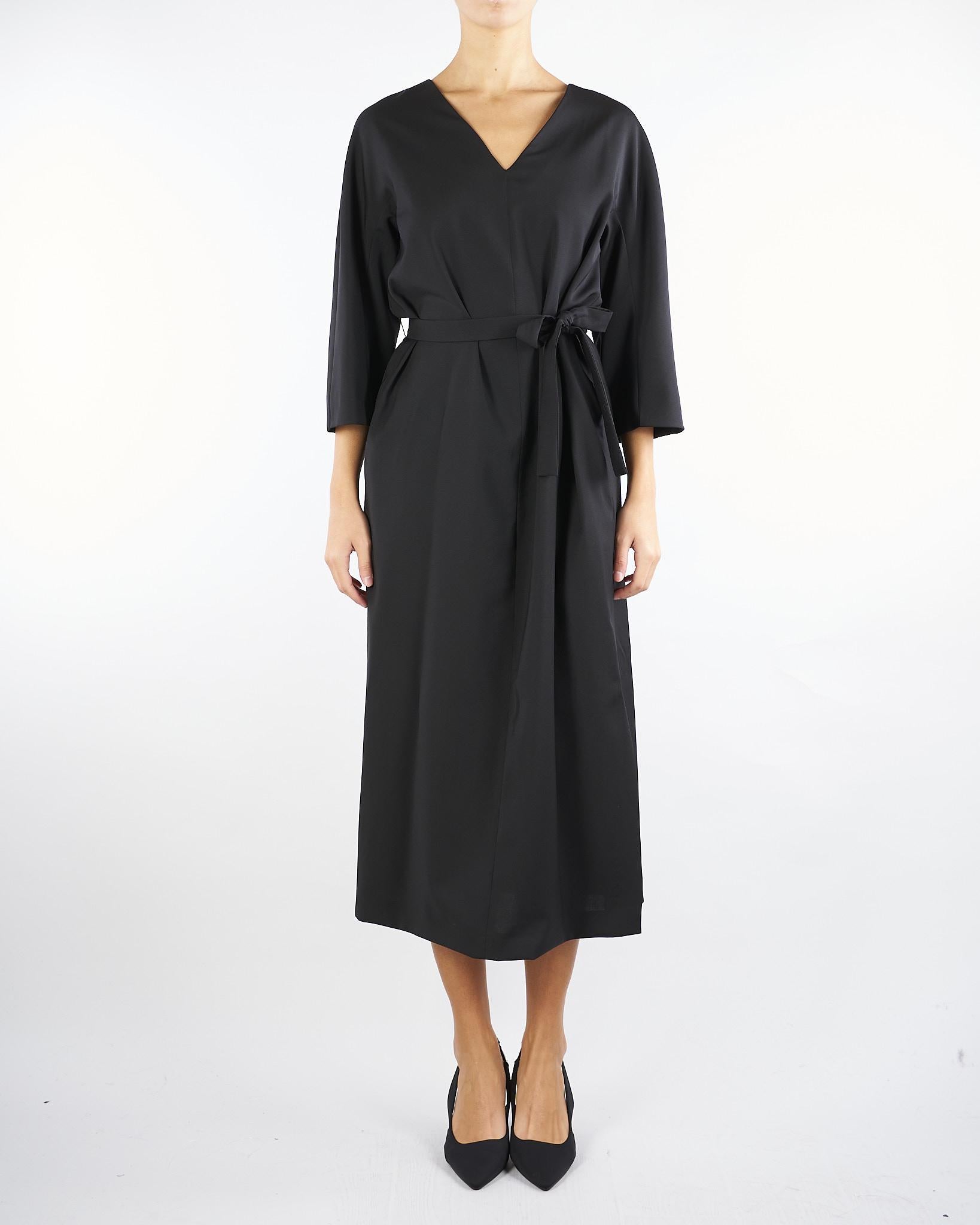 Abito Nero in tela di lana LAZIALE 2 MAX MARA WEEKEND 