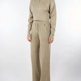 Maglia cropped Beige con cappuccio 2K0339K207 B848 PATRIZIA PEPE 