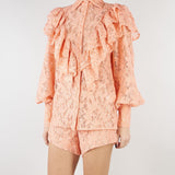 Camicia Pesca in pizzo con rouches ACT16113CA606 144 ACTUALEE 