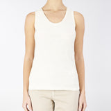 Canotta Panna in jersey jacquard stretch