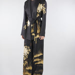 Giacca Nero in seta stampata MSETUNICA 3 MAX MARA STUDIO 