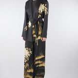 Giacca Nero in seta stampata MSETUNICA 3 MAX MARA STUDIO 