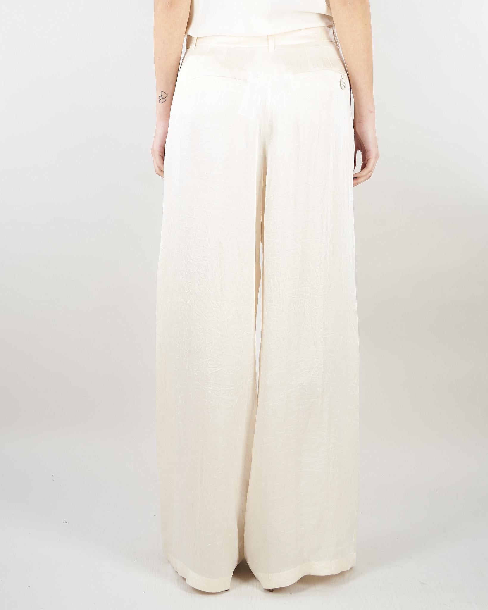 Pantalone Burro ampio in twill crinckle MLMFORMATO 4 MARELLA 