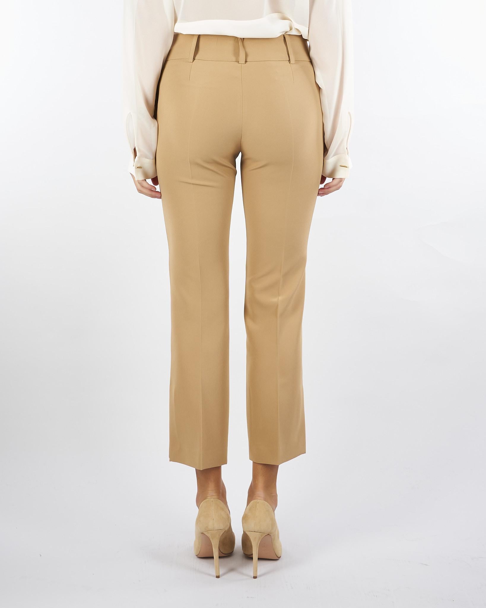 Pantalone Cammello cropped con gamba dritta D47EP020E29 MF700 ERMANNO BY ERMANNO SCERVINO 