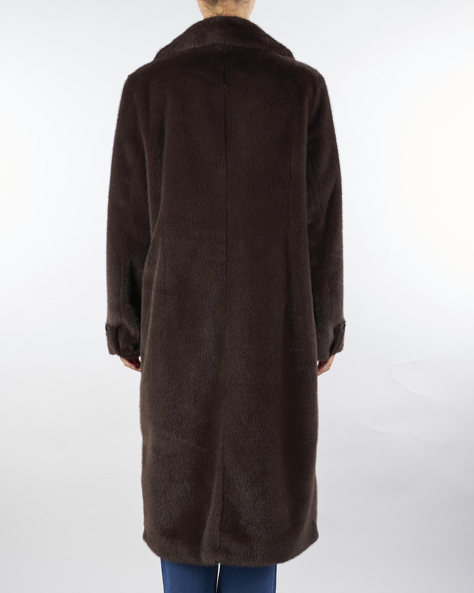 Cappotto Moro in ecopelliccia A9105684 39 CLIPS 