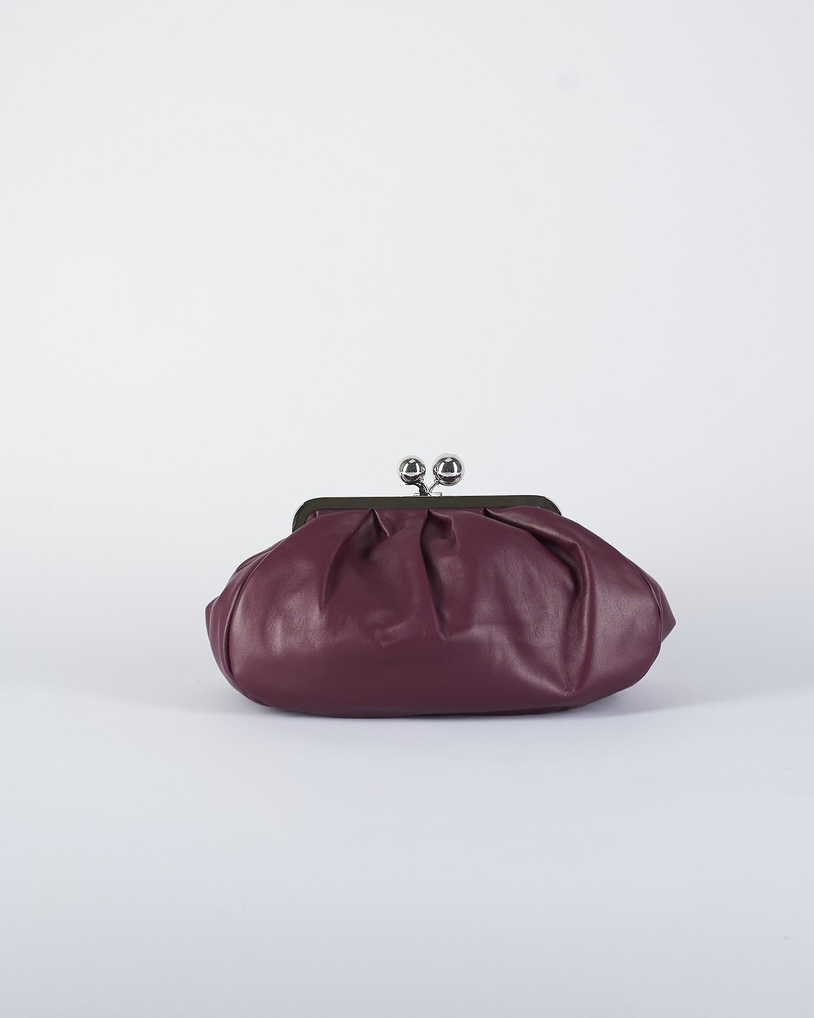 Borsa Bordeaux Pasticcino Bag Medium in montone CUBICO 74 MAX MARA WEEKEND 