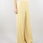Pantalone Giallo ampio in enver satin MLLSTAMPA 3 MARELLA 