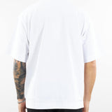 T-shirt loose fit in cotone pesante con ricamo Lacoste