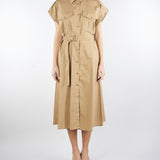 Abito chemisier Beige in cotone