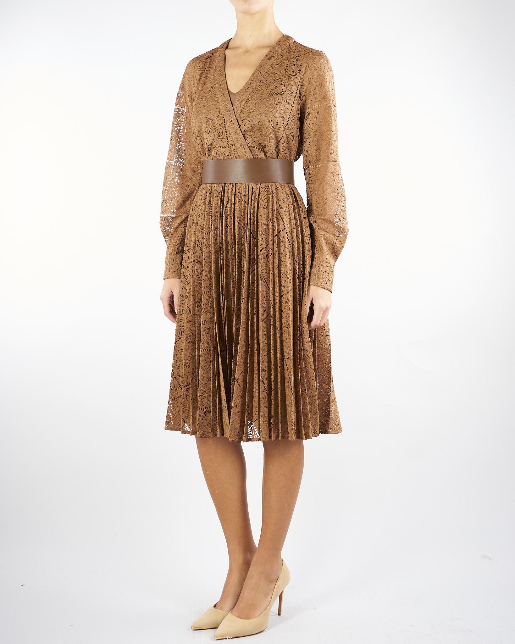 Abito Caramello in pizzo PENSILE 1 MAX MARA STUDIO 