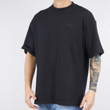T-shirt Nero Oversize in jersey di cotone