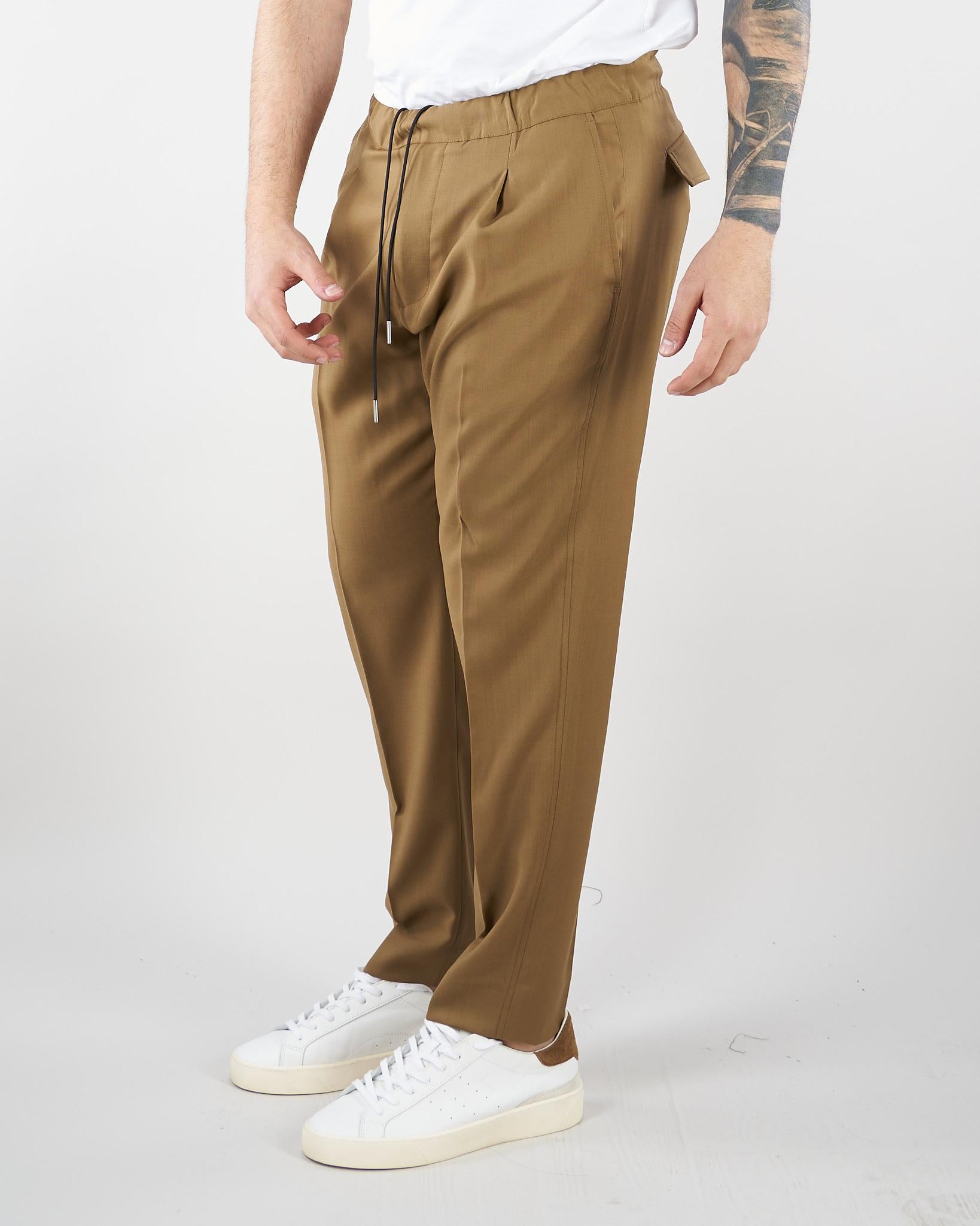 Pantalone Tokyo Cammello in fresco lana LP26041 M096 LOW BRAND 