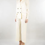 Pantalone Crema Regular fit M6PH07 824 MEIMEIJ 