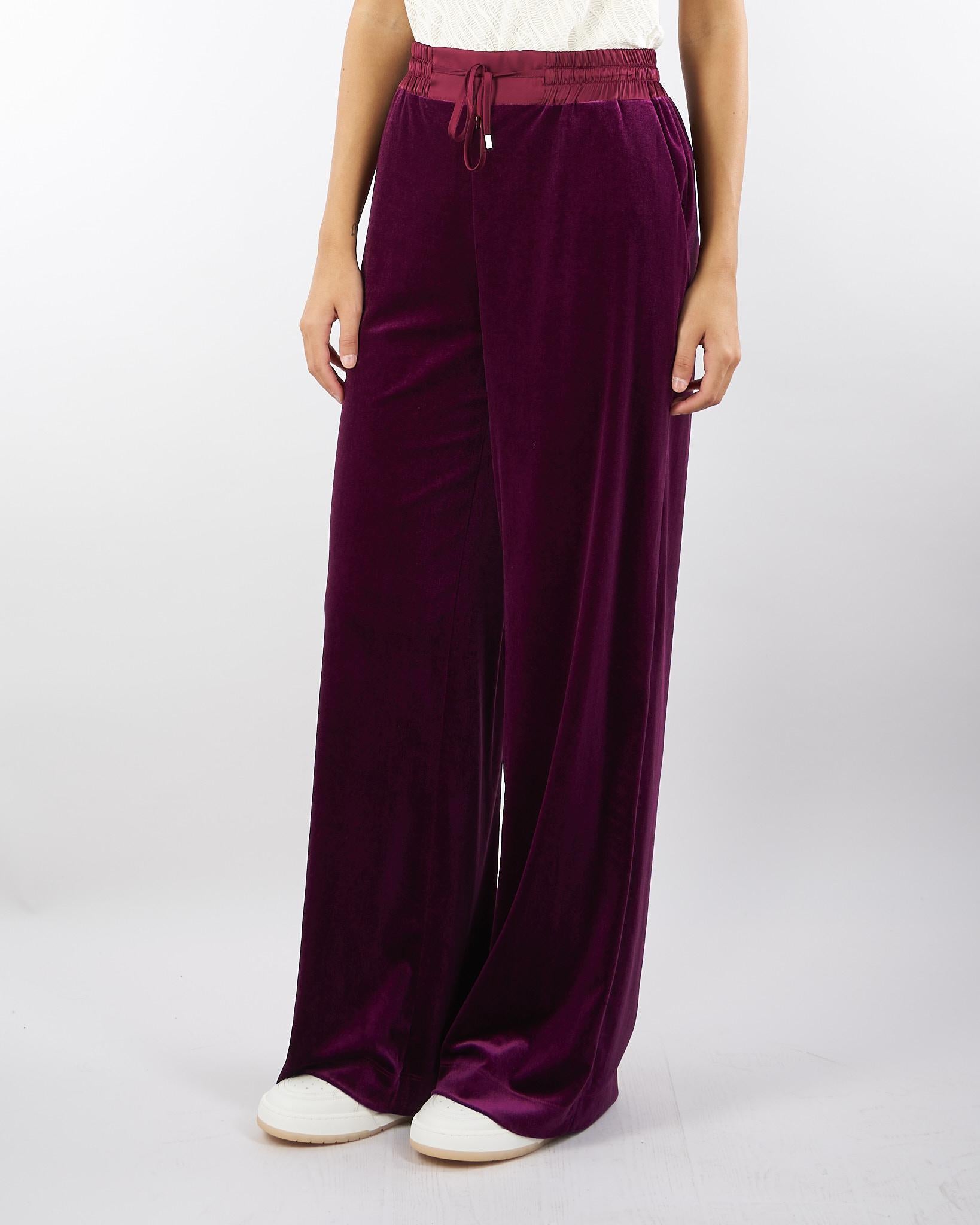 Pantalone jogger Bordeaux in velluto C2359679 12 CLIPS 